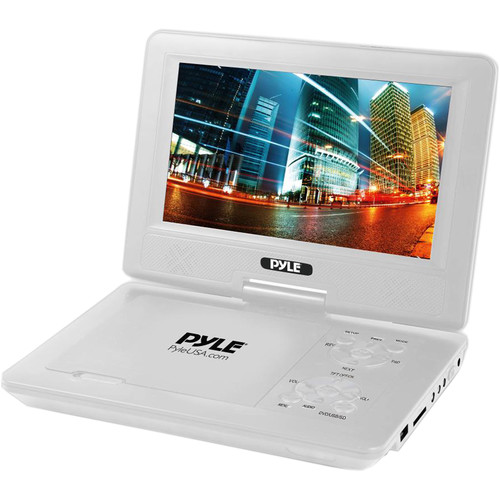 Pyle Home 9" Portable DVD Player (White) PDV91WT B&H