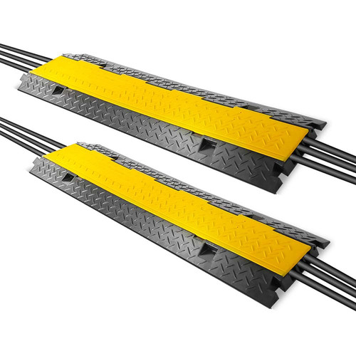 Pyle Pro Heavy-Duty Flip-Open Cable Protector Ramp (2-Pack&nbsp13.6 x 35.4