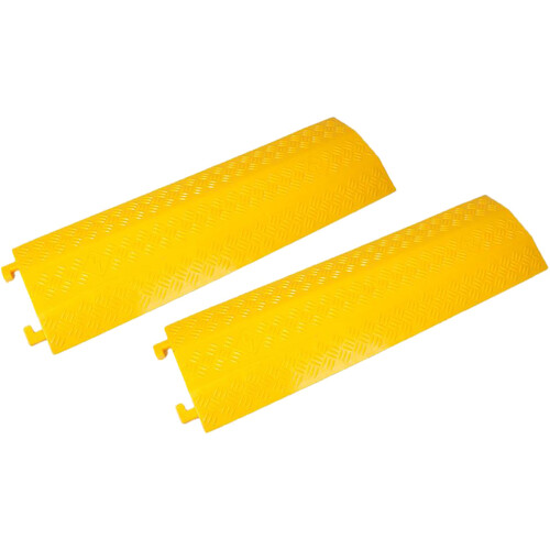 Pyle Pro Drop-Over Cable Protector Ramp (2-Pack&nbsp11 x 38.6