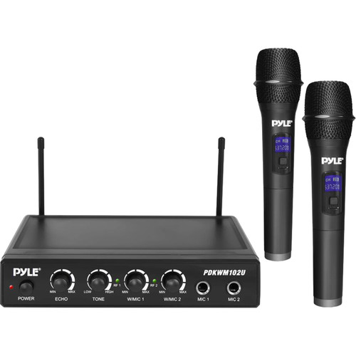 Pyle Pro Wireless Karaoke Mixer Receiver System PDKWM102U B&H
