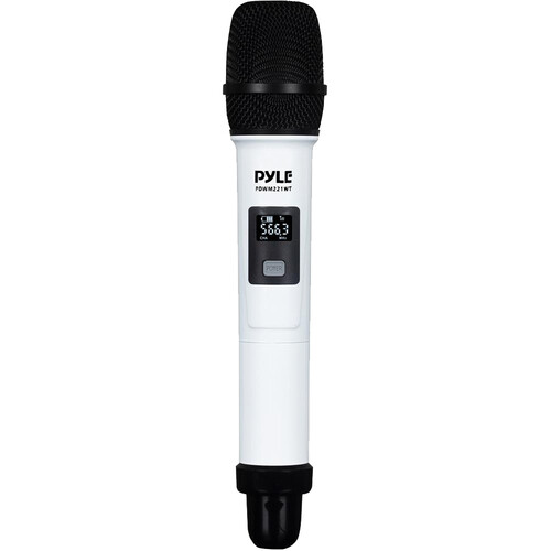 Pyle Pro Universal UHF 4-Channel Wireless Handheld Microphone System (White 500 to 938 MHz)