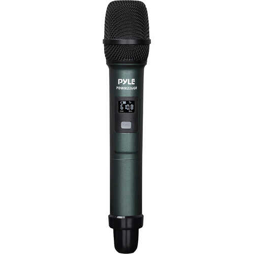 Pyle Pro Universal UHF 4-Channel Wireless Handheld Microphone System (Green 500 to 938 MHz)