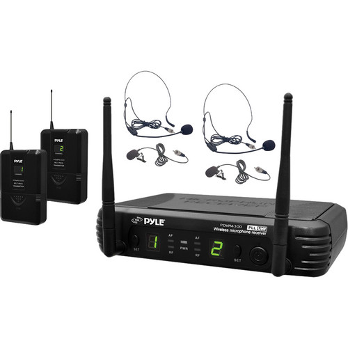 Pyle Pro Pdwm Uhf Wireless Microphone System Pdwm B H