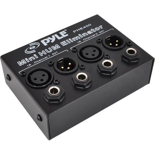 Pyle Pro PHE400 Mini 2-Channel Hum Eliminator