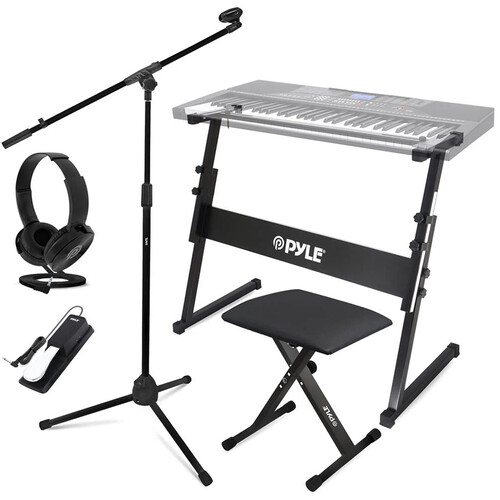 Pyle Pro Heavy-Duty Keyboard Accessories Kit (Black)