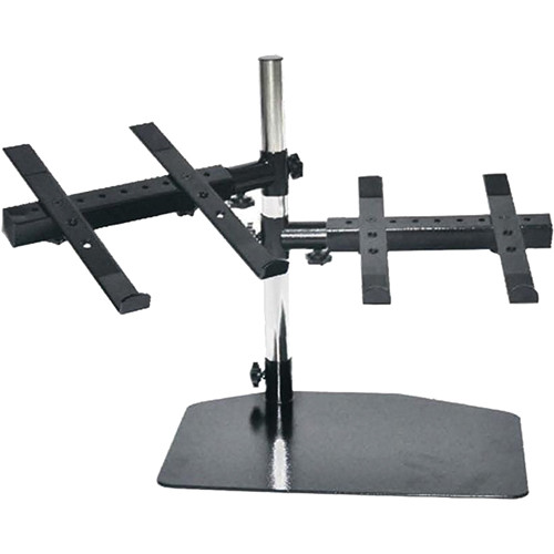 Pyle Pro Universal Dual Device Holder Stand with Tabletop