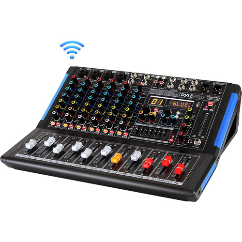 Pyle Pro 8Channel Bluetooth Studio Mixer and DJ PMXU88BT B&H