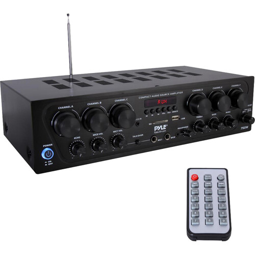 Pyle Pro PTA62BT 6-Zone Stereo Receiver with Bluetooth