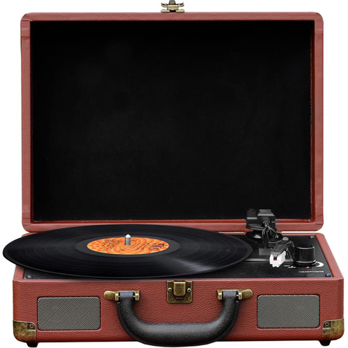 Pyle Pro PVTTBT9BR Suitcase Turntable with Bluetooth PVTTBT9BR