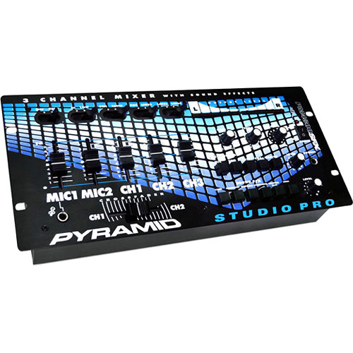 Pyramid 3Channel Rackmount Stereo DJ Mixer with Sound PM4800SFX