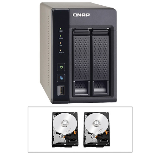 QNAP Qnap TS269L 2Bay NAS Server Kit (6TB) B&H Photo Video