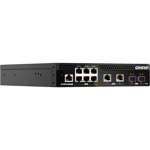 QNAP QSW-M2106R-2S2T 10-Port 2.5Gb & 10Gb Managed Network Switch