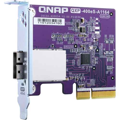 QNAP 1-Port SFF-8088 SATA III Host Bus Adapter for QNAP NAS Arrays