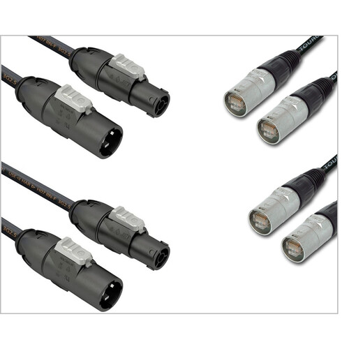 QSC North America Jumper Kit with 2 PowerCON TRUE1 and 2 EtherCON