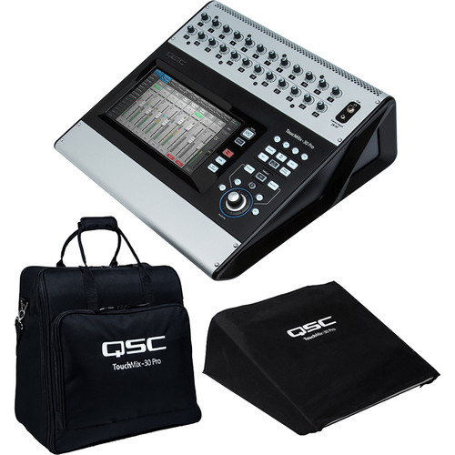 QSC TouchMix-30 Pro 32-Channel Digital Mixer Kit with Carrying