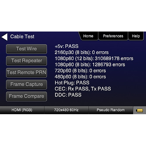 Quantumdata HDMI Cable Test Software for 780/780A Video 9500056