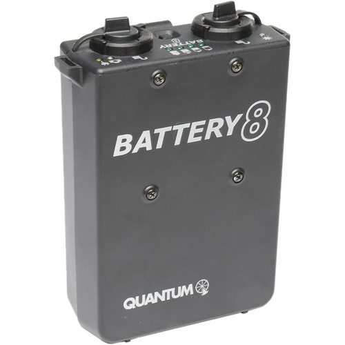 Quantum Instruments QB8 Rechargeable Battery with Charger for OMICRON 4 Video Light (Europe)