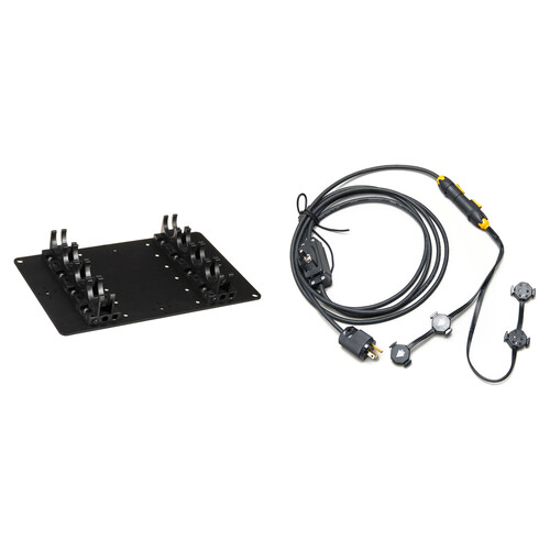 Quasar Science T-12 Quad Quasar Plate with Switched Power Cable Kit