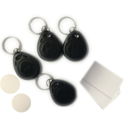QuickSafes 4 RFID Key Kit (2 Cards 1 Fob 1 Token)