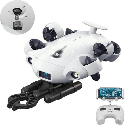 QYSEA FIFISH V-EVO Underwater AI ROV with Robotic Arm&nbspand Removable SD Card