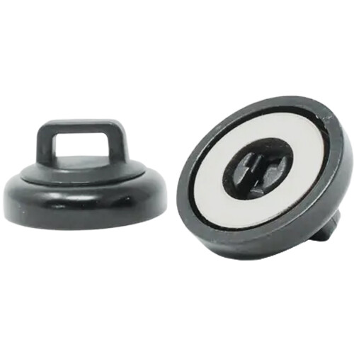 Rack-A-Tiers Magnetic Zip Tie Mount (Black 15 lb Weight Capacity 10-Pack)