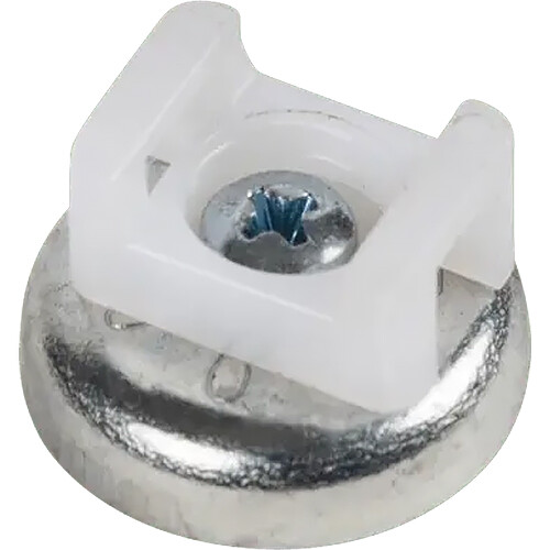 Rack-A-Tiers Magnetic Cable Tie Mount (White 26 lb Capacity 10-Pack)