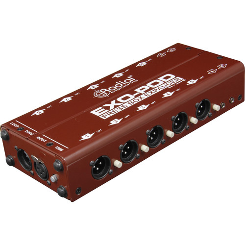 Radial Engineering Exo-Pod Broadcast Splitter with XLR & 3.5mm Connections