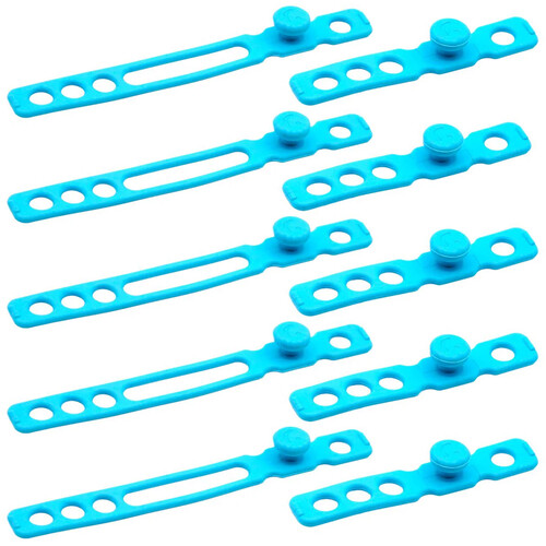 Radius RAD Cable Straps (Light Blue 10-Pack)