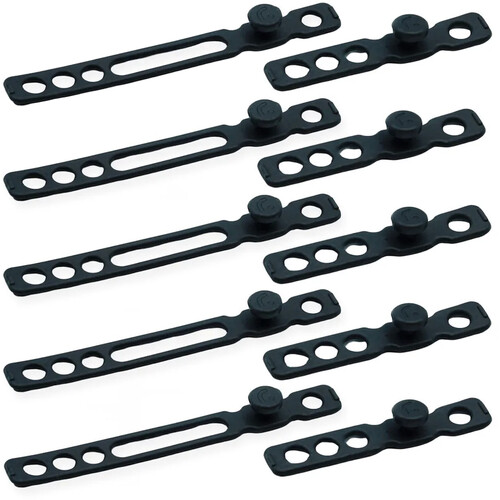 Radius RAD Cable Straps (Black 10-Pack)