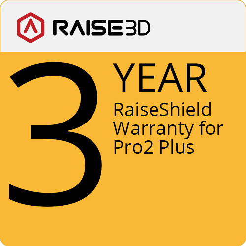 Raise 3D 3-Year RaiseShield Warranty for Pro2 Series 3D Printer