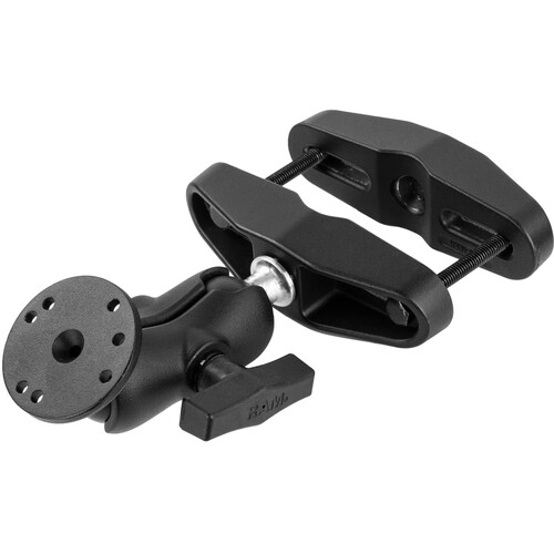 RAM Mounts Universal Post Clamp Mount with Round Plate & C Size Short Arm