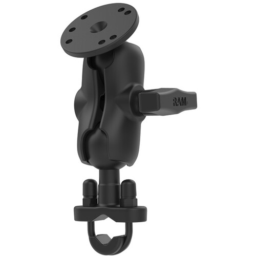 RAM Mounts Handlebar U-Bolt Double Ball Mount with Round Plate