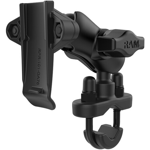 RAM Mounts RAM Spine Clip Garmin Motorcycle Mount with Handlebar U-Bolt Base