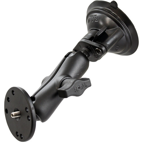 RAM Mounts Twist Lock Suction Cup Mount with Round Base Adapter