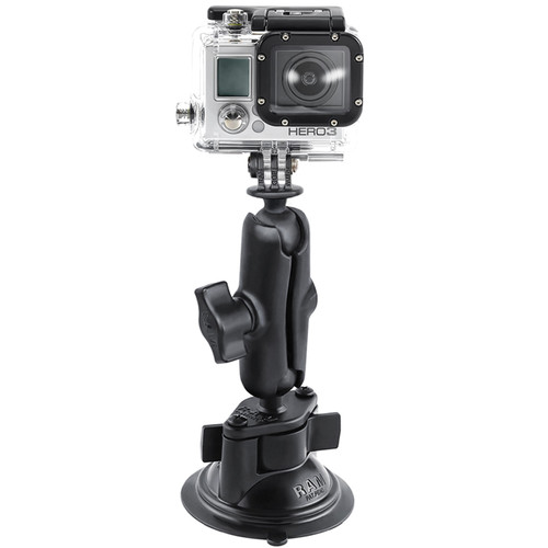 RAM Mounts Twist Lock Suction Cup Mount with Custom GoPro Hero Adapter