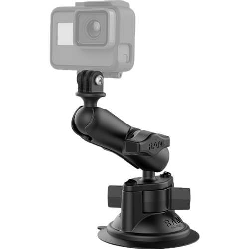 RAM Mounts Twist-Lock Suction Cup Mount with Action Camera Adapter