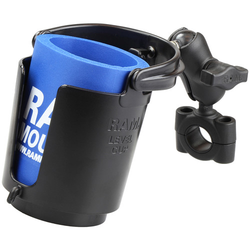 RAM MOUNTS Short Bar Mount Cup Holder RAMB408751A132U B&H