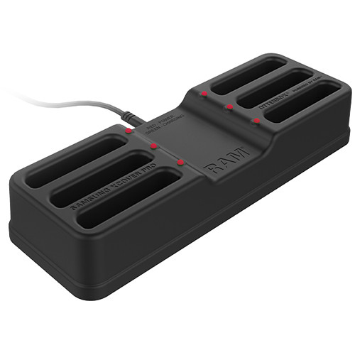 RAM Mounts 6-Port Charging Dock for Samsung XCover Pro with OtterBox uniVERSE