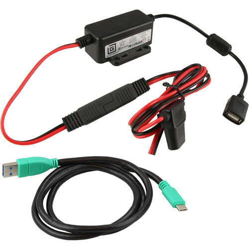RAM Mounts GDS Modular 10-30V Hardwire Charger with Type-C Cable (Poly Bag Packaging)