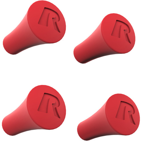 RAM Mounts Rubber Caps for X-Grip Holders (4-Pack Red Polybag/Sticker Packaging)