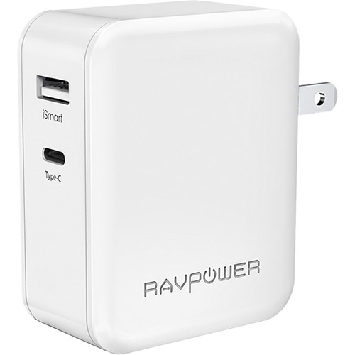 RAVPower Dual-Port Wall Charger (White) RP-PC017(W) B&H Photo