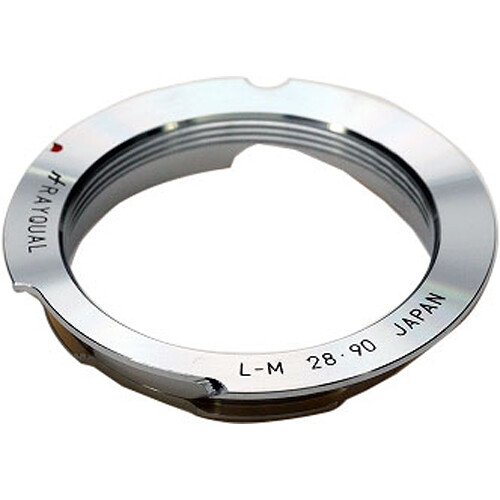 Rayqual L39 Screw-Mount Lens to Leica M-Mount Camera Lens Adapter (28-90mm Silver)