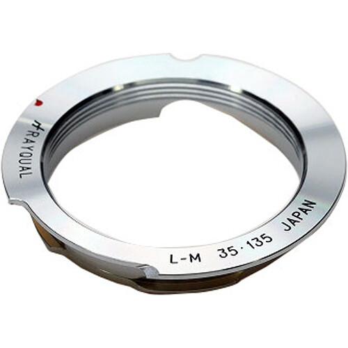 Rayqual L39 Screw-Mount Lens to Leica M-Mount Camera Lens Adapter (35-135mm Silver)