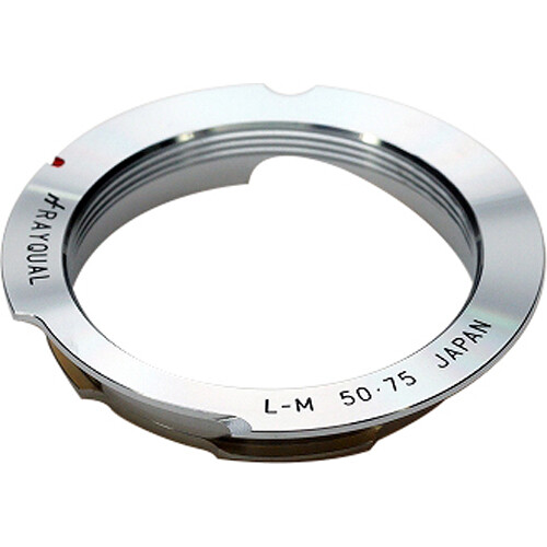 Rayqual L39 Screw-Mount Lens to Leica M-Mount Camera Lens Adapter (50-75mm Silver)