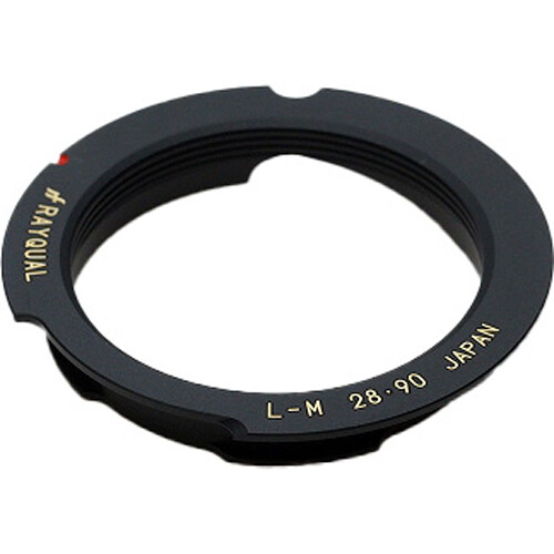 Rayqual L39 Screw-Mount Lens to Leica M-Mount Camera Lens Adapter (28-90mm Black)