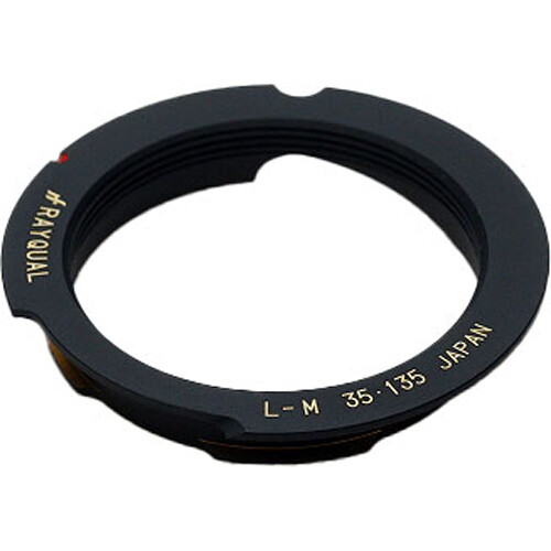 Rayqual L39 Screw-Mount Lens to Leica M-Mount Camera Lens Adapter (35-135mm Black)