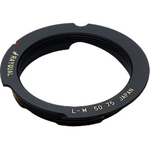 Rayqual L39 Screw-Mount Lens to Leica M-Mount Camera Lens Adapter (50-75mm Black)