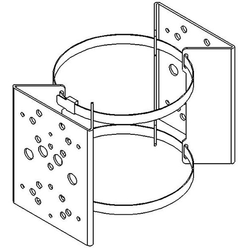 Raytec PBC-2 Pole Bracket Clamp for Two RAYMAX/RAYLUX Illuminators