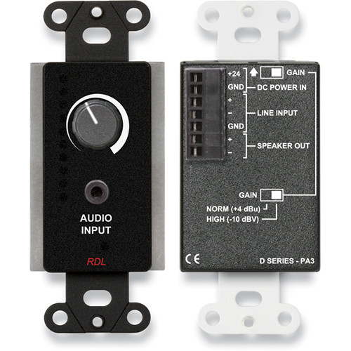 RDL DB-PA3 3.5 Watt Audio Amplifier (Black)