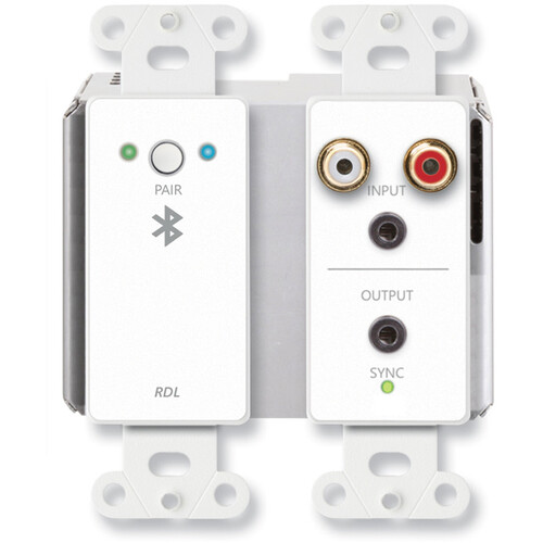 RDL DD-BTN44 Wallmount Bidirectional Line-Level and Bluetooth Audio Dante Interface (White)